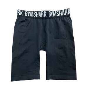 Gymshark Seamless Bike Shorts Womens‎ Black Compression Fit Size Medium